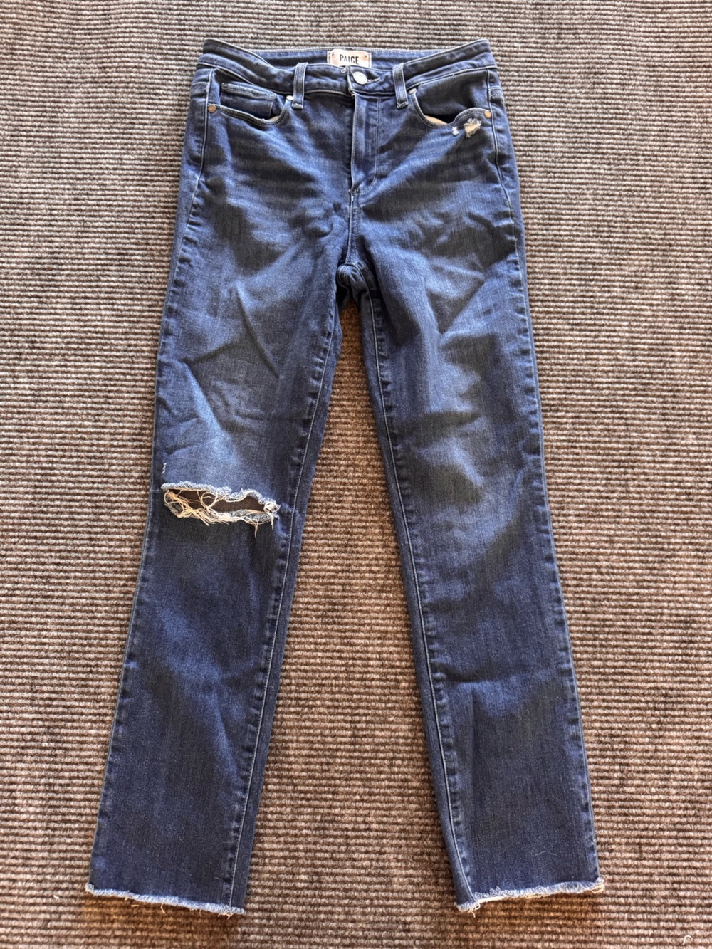 Anthropologie PAIGE Hoxton Slim Distressed Jeans Womens 27